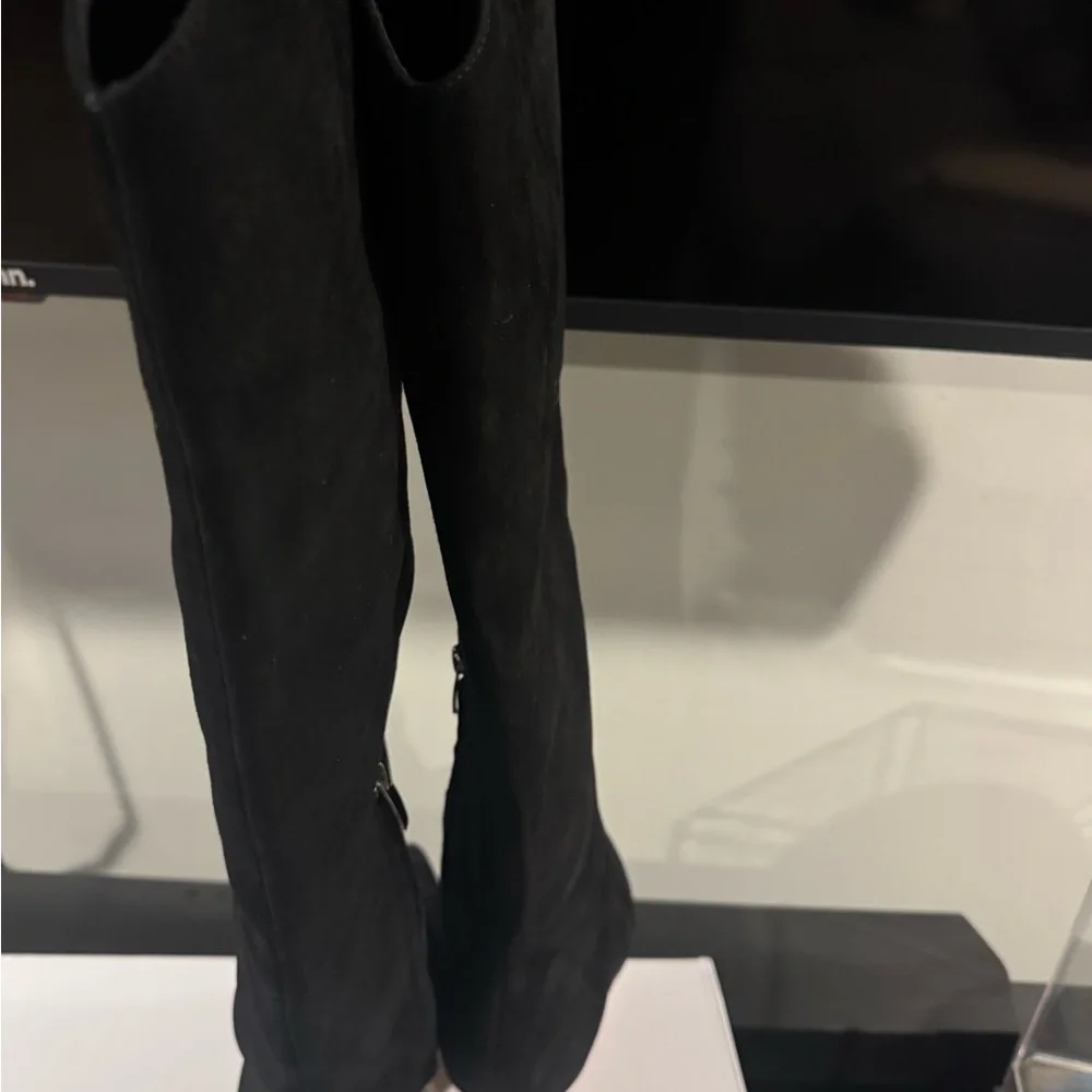 Nine West Black Heeled Boots - Picture 3 of 7